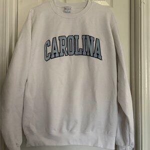 University of North Carolina Chapel Hill "Carolina" White Champion Crewneck